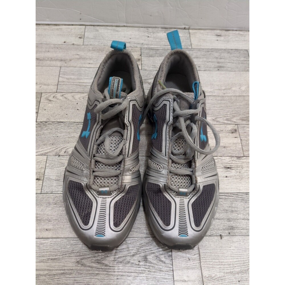 VTG Under Armour Gray Blue Running Training Sneakers 7 Women's Low Top Trainers